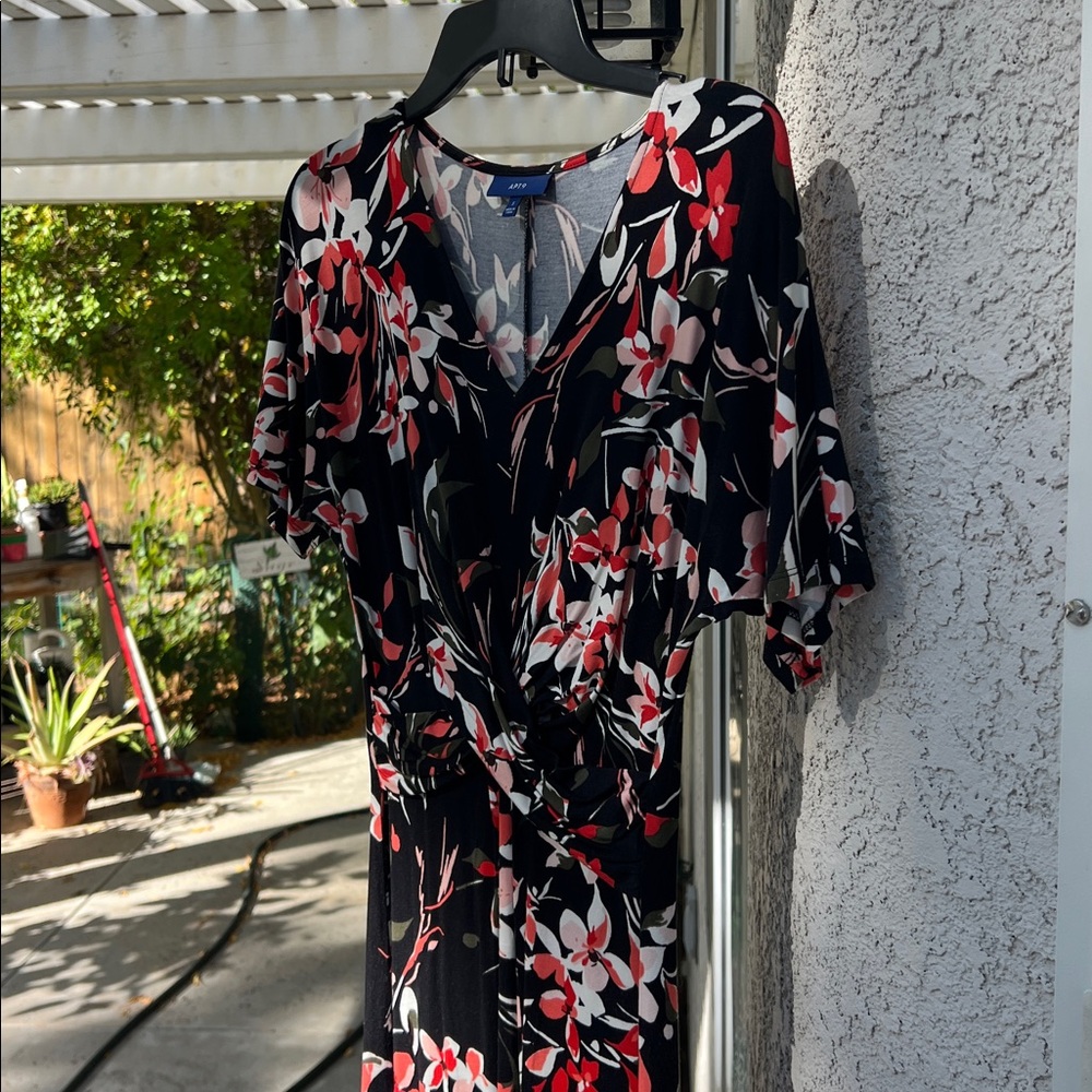 Apt. 9 Black and Red Asymmetrical Dress